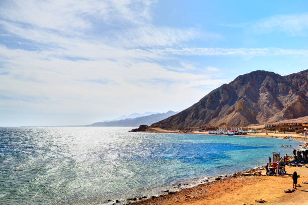 istock Blue hole landmark near Dahab, Egypt. 1066266654
