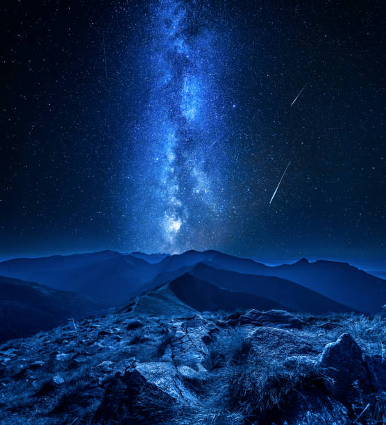 istock Stunning milky way over Tatra mountains at night, Poland 1066266734