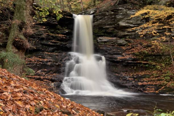 istock fall waterfalls at rickett's glen 1066271282