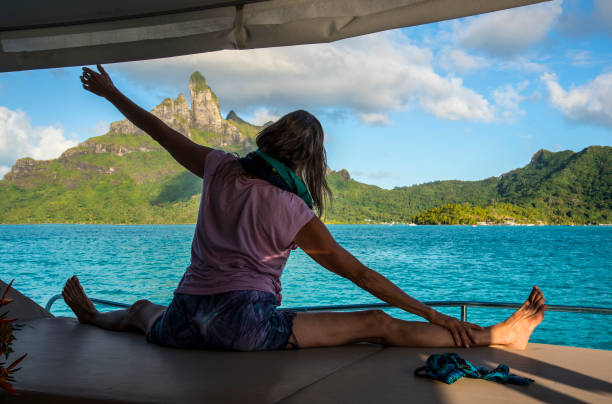 istock Morning stretch in the lagoon 1066271346