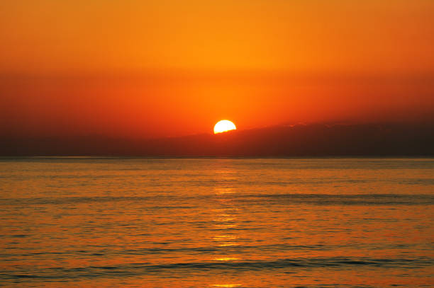 istock Beautiful sunset over the sea. 1066273802