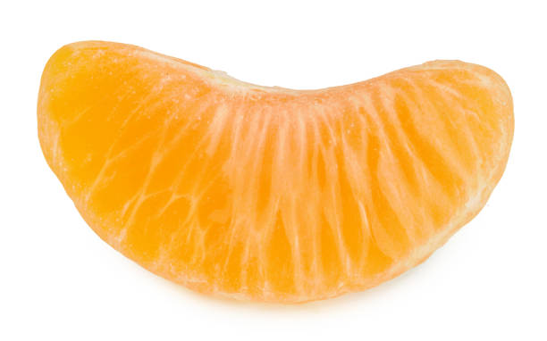 istock Tangerine slice isolated on white background 1066278262