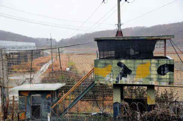 Photo of Observation post from South Korea at Imjingak Park