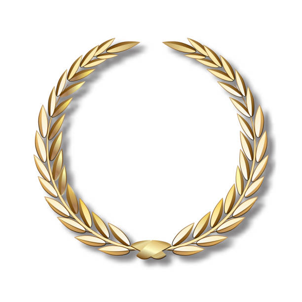 istock Vector gold laurel wreath.Laurel wreath with golden ribbon. 1066291786