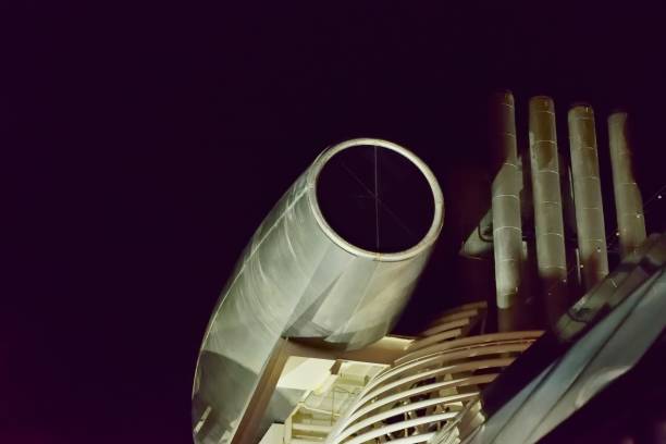 istock Turbine Nacelle on Black 1066291788