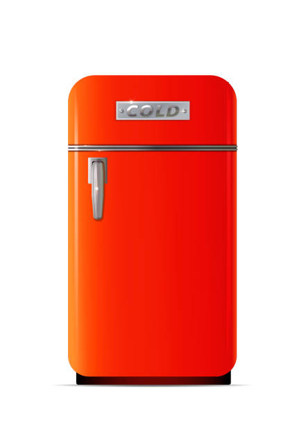 istock Retro fridge icon. Flat illustration of retro fridge vector icon 1066297224