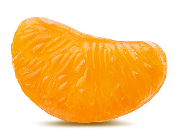 istock Peeled mandarin orange segments isolated on white background with clipping path 1066297482