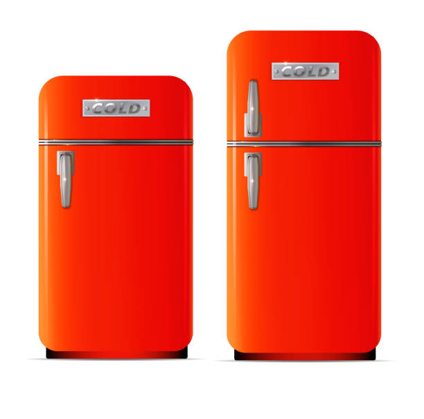 istock Retro fridge icon. Flat illustration of retro fridge vector icon 1066297560