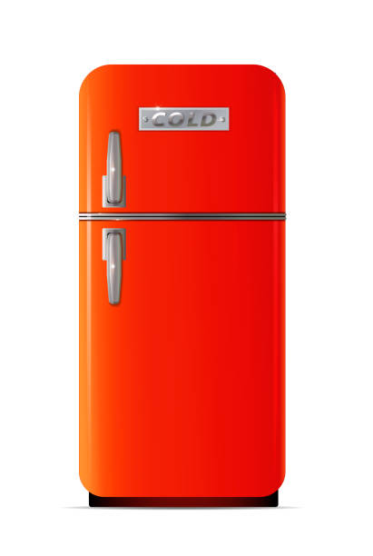 istock Retro fridge icon. Flat illustration of retro fridge vector icon 1066297788