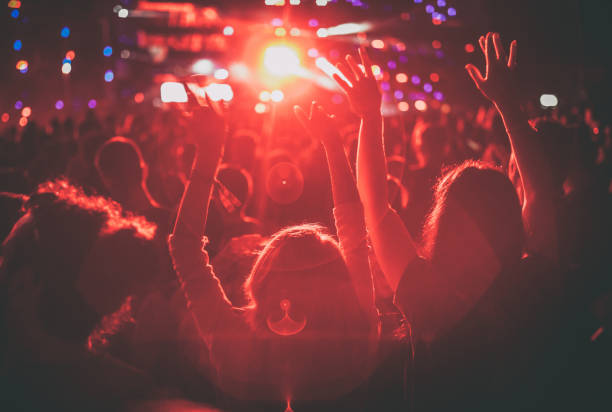 istock Crowd on a music festival! 1066298202
