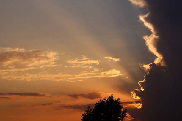 istock Beautiful lights in sundown sky 1066309610