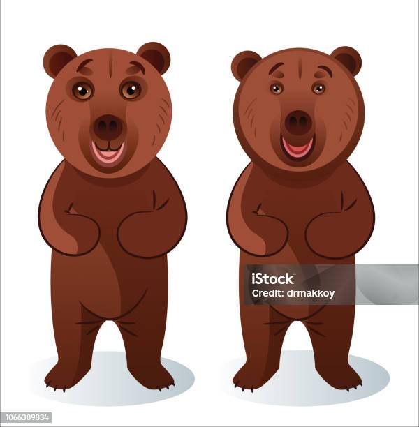 Bear Standing Stock Illustration - Download Image Now - Anger, Animal, Animal Hair