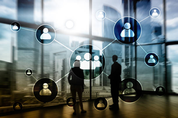 istock HR - Human resources management concept on blurred business center background. 1066310620