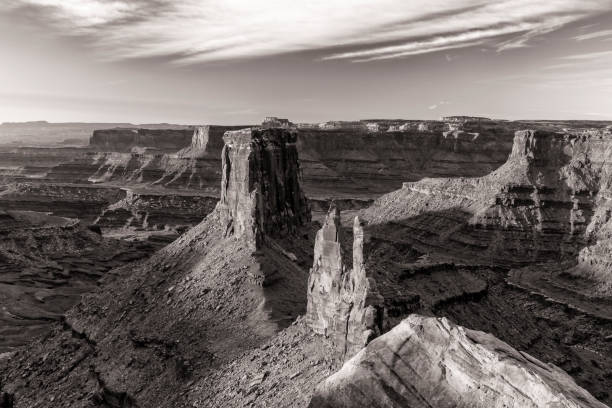 Marlboro Point Canyonlands Sunrise Black and White