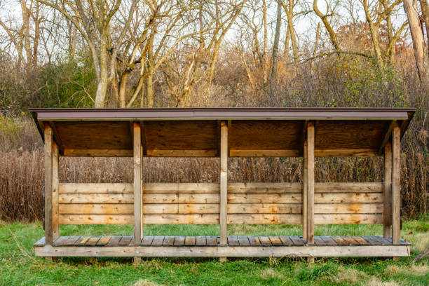 istock Shelter for small collection of beehives 1066350668