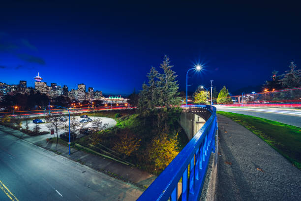 night street,vancouver,canada.
