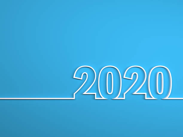 New Year 2020 Creative Design Concept New Year 2020 Creative Design Concept - 3D Rendered Image 2020 stock pictures, royalty-free photos & images