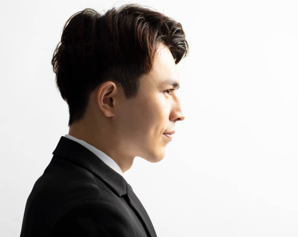 istock Side view of young handsome man face 1066382602