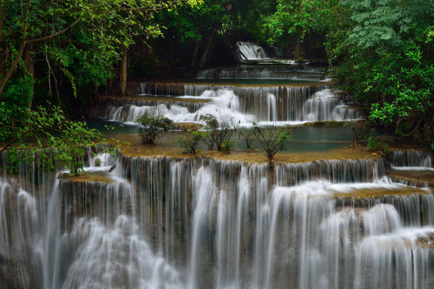 istock Beautiful waterfall in Thailand 1066383302