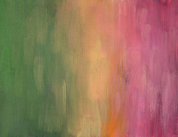 istock Green-yellow-pink grunge in gouache 1066385750