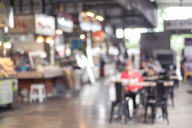 istock Blurred background : blur cafe with bokeh light background, banner, food and drink concept 1066415032