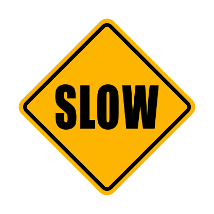 Slow Process Sign Slow Sign Stock Illustration - Download Image Now - Slow, Sign, Icon ...