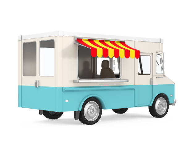 istock Food Truck Isolated 1066445590