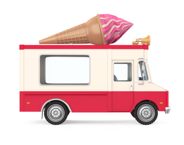 istock Ice Cream Truck Isolated 1066445640