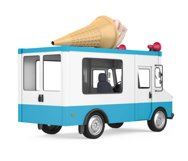istock Ice Cream Truck Isolated 1066445670
