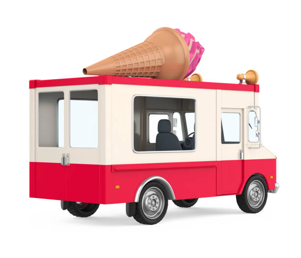 istock Ice Cream Truck Isolated 1066445718