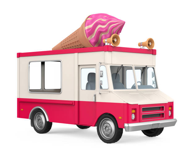 istock Ice Cream Truck Isolated 1066445938