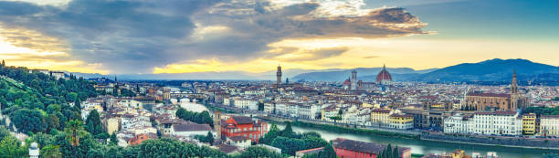 istock Beautiful sunset over Florence, Italy. Scenic panorama view. 1066447454