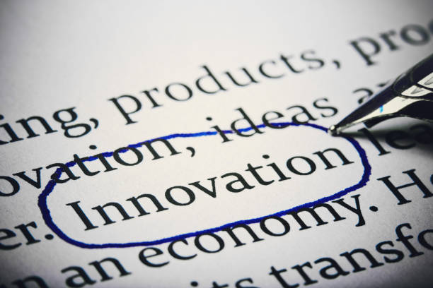 istock In a printed document, fountain pen circles the word 