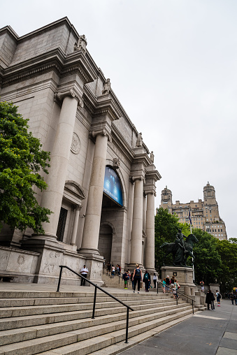 Chicago, Illinois, USA - March 28, 2022: The Art Institute of Chicago is seen in Illinois, USA.  The Art Institute of Chicago is one of the oldest and largest art museums in the world.