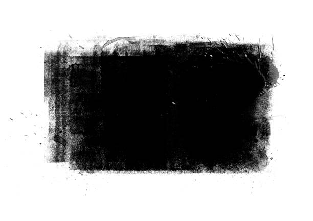 istock Black color graphic patches graphic brush strokes design effect element for background 1066478734