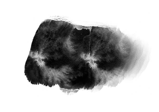 istock Black color graphic patches graphic brush strokes design effect element for background 1066478784