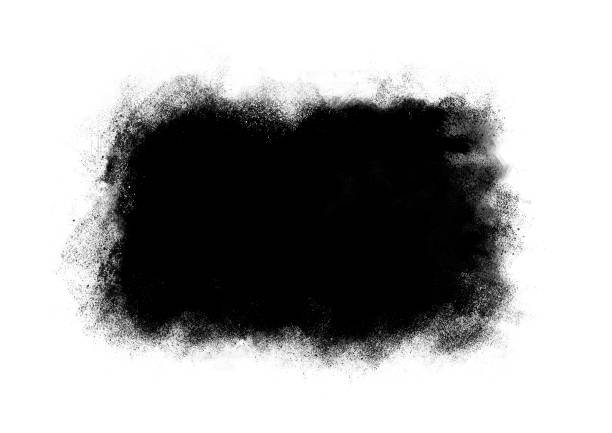 istock Black color graphic patches graphic brush strokes design effect element for background 1066478856