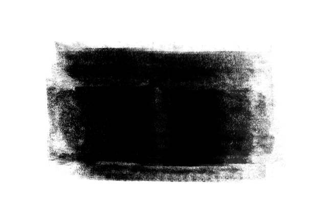 istock Black color graphic patches graphic brush strokes design effect element for background 1066478980