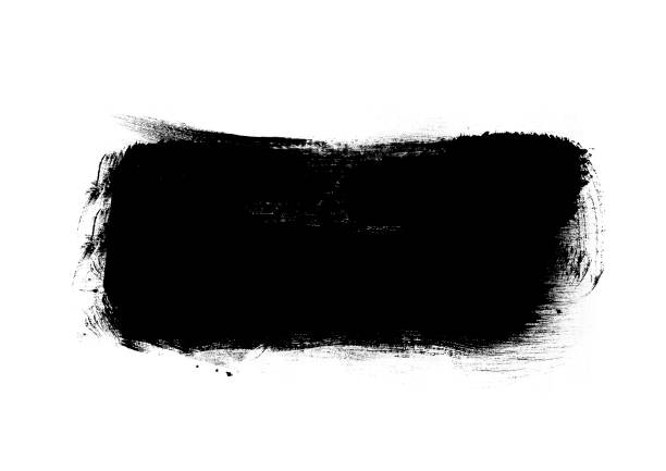 istock Black color graphic patches graphic brush strokes design effect element for background 1066479188