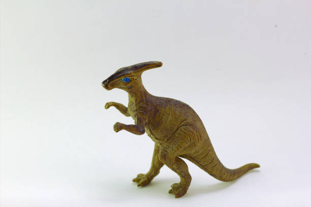 istock Develop children with toys.Dinosaur rubber doll Parasaurolophus 1066482222