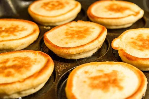 istock Making pancakes in cast iron skillet 1066482462