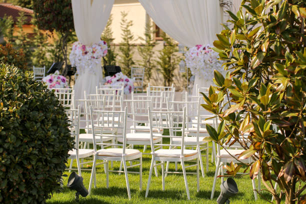 istock Beautiful outside arrangement for wedding 1066506136