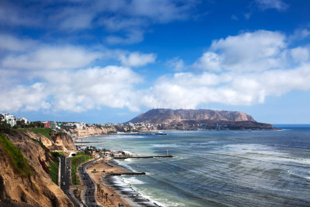 istock coastline and coastal road in Lima 1066511064