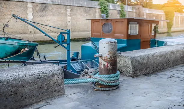 Photo of Motor pinnace moored at the embankment