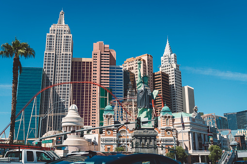 Las Vegas, USA - September 18, 2018: Statue of liberty in Las Vegas