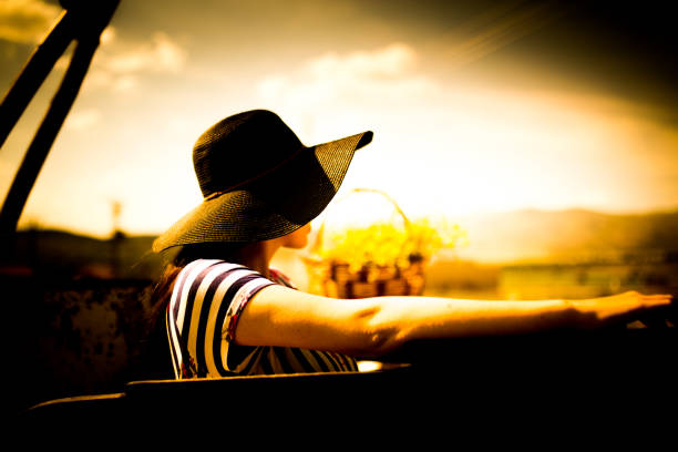 istock a young woman in the spring 1066520404