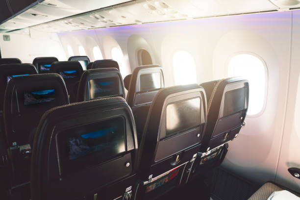 istock Seats in the aircraft 1066524016
