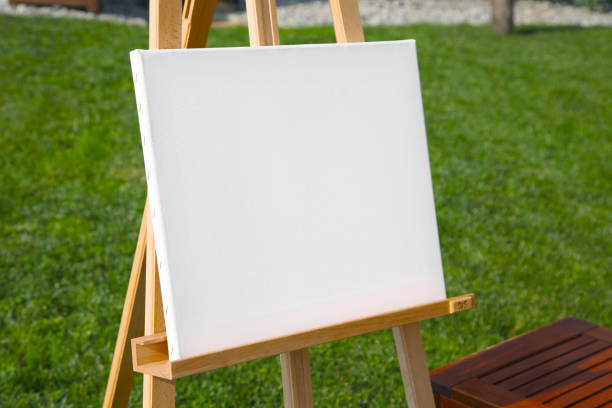 istock Clean white artistic canvas, outdoor scene with natural light 1066533648