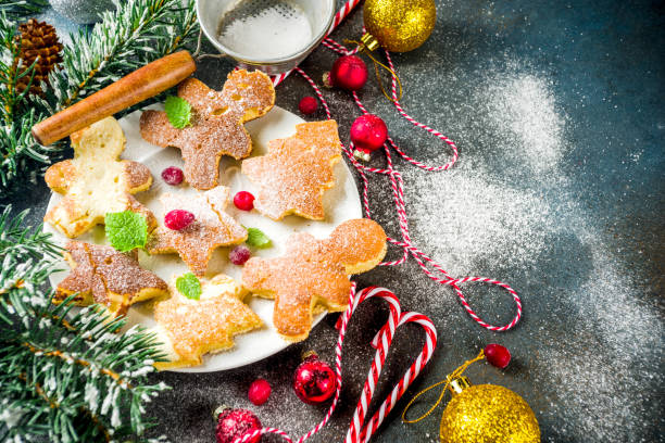 Funny christmas pancakes