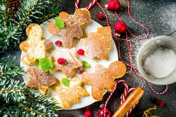 istock Funny christmas pancakes 1066538336